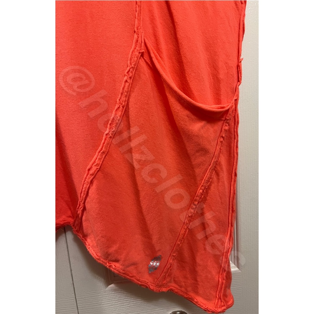 ❌SOLD❌ NWOT Free People Sleeveless Patch Pocket Dress Coral ❌SOLD❌ - Picture 6 of 12